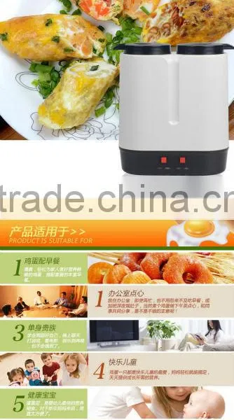 Easy Breakfast Egg Master Egg Boiler Egg Roll Maker TWO CUPS Egg Roll Can be Removed for Easy Clean photo-3