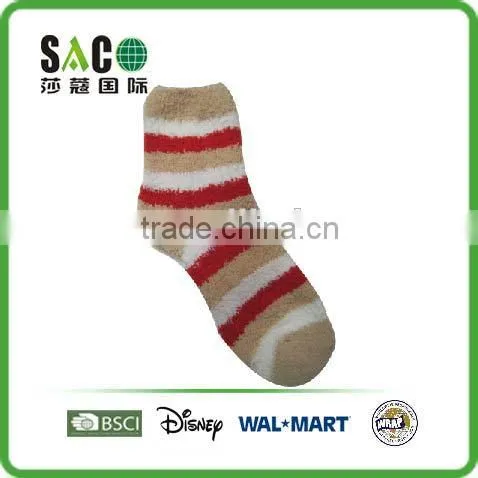 Colorful Double Stripe Fluffy Socks photo-2
