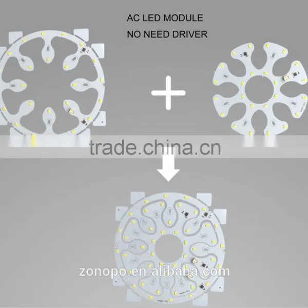 Zonopo Dob 24w 48w 54w Smd 5730 High Voltage Led Less Flicker Light Engine Led Pcb Ceilling Light ac Led Board photo-3