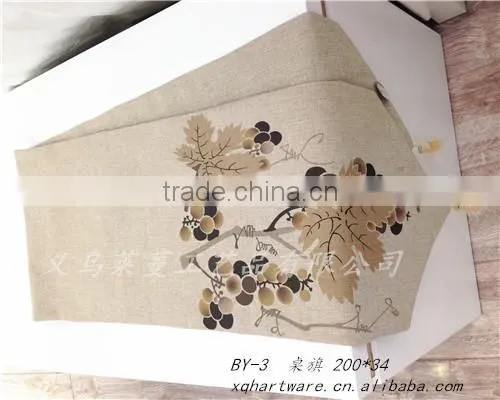 Small Order Accept Digital Printed Linen Fabric Custom Placemat photo-4