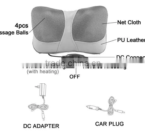 XT-858-3B DC12V. Home and Car Neck and Back Massage Pillow photo-4