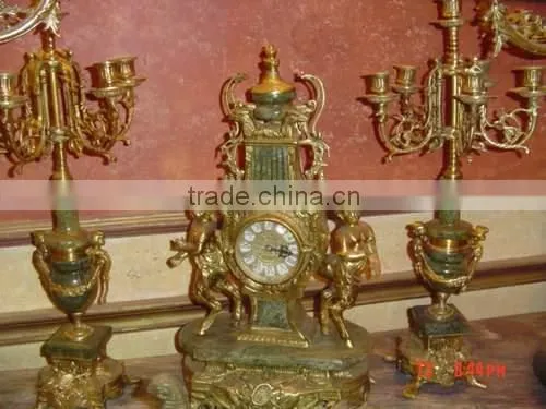 French clock set