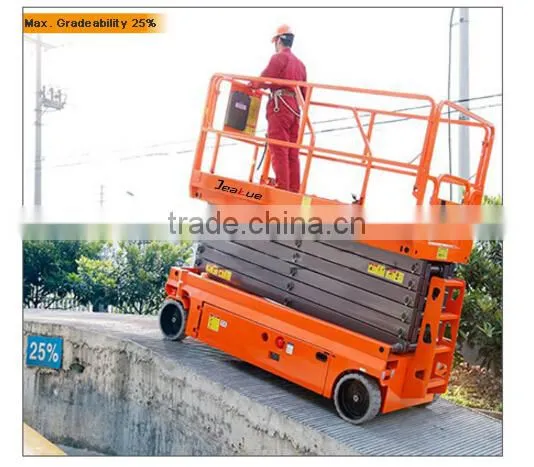 CE ISO Electric Scissor Lift Walking Aerial Work Platform Jeakue JK01240 photo-2