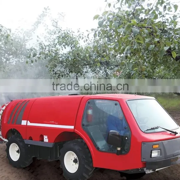 Best Price Self Propelled Garden Orchard High Press Boom Air Blast Sprayer Vehicle 1000L Tank With 60Hp Engine and A/c Cabin photo-2
