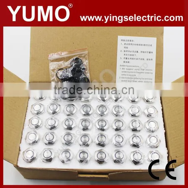 Hot Sale LA16JSF ROHS 16mm Flat Round With Ring LED IP65 Pin Terminal 3A/250VAC Push Button Switch Push Button Music Boxes photo-6
