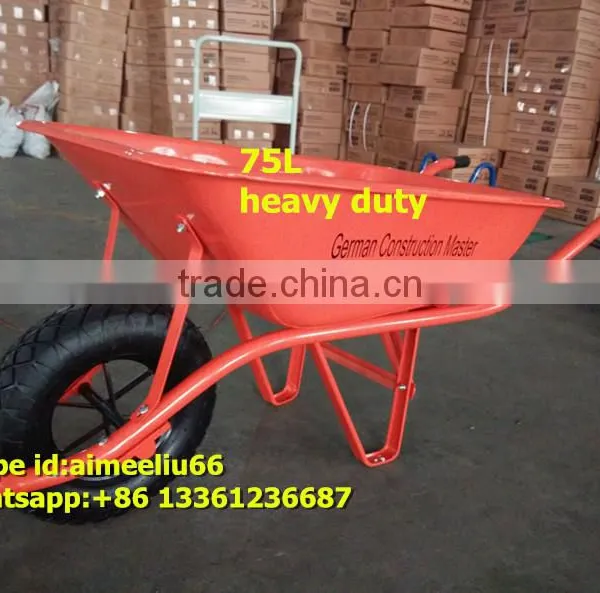 Building Metal Wheelbarrow 75L With Pneumatic Tire photo-3