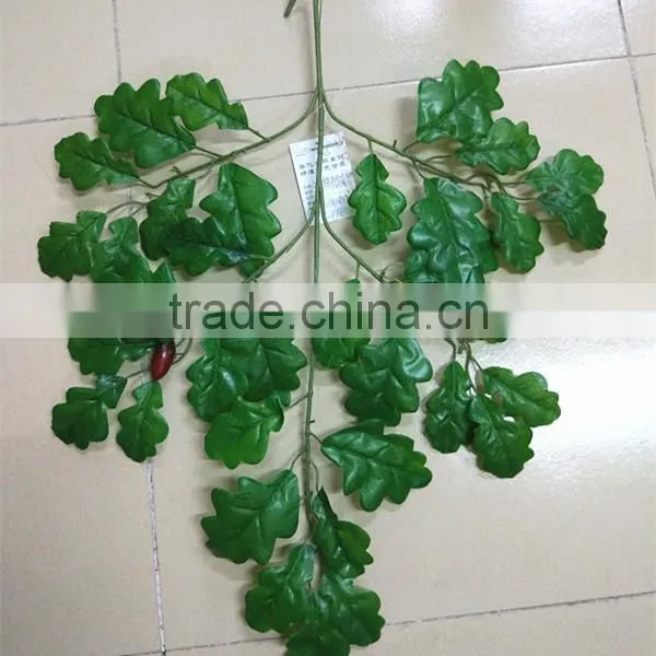 SJ9845 Artificial Hanging Oak Tree Branches Leaves Decorative Mini Foliage Leaf photo-5
