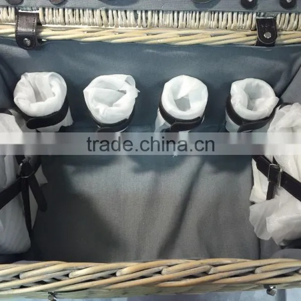 Wholesale High Quality Cheap Luxury Wicker Personalized Disposable Empty Mini Picnic Basket photo-5