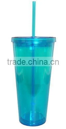 Various Color BPA Free 16oz Double Wall Plastic Tumbler photo-2