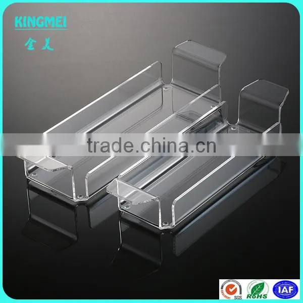 Wholesale Custom Lucite Plastic Rectangle Pop Acrylic Serving Tray Acrylic Condiments Tray photo-3