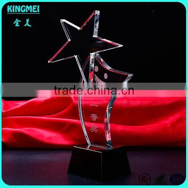 KM-ZP101 Custom Crystal Trophy k9 Crystal Trophy Parts Coloured Glaze Eagle Cup photo-5