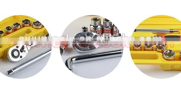 13pcs Socket Set Ratchet Wrench (1/2" ) CRV Tools Set for Auto Repair photo-4