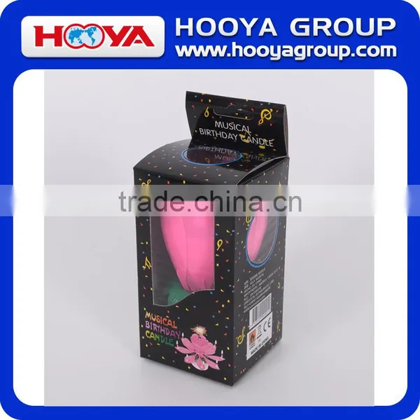 Lotus Shaped Rotating Birthday Candle With Round Base photo-3