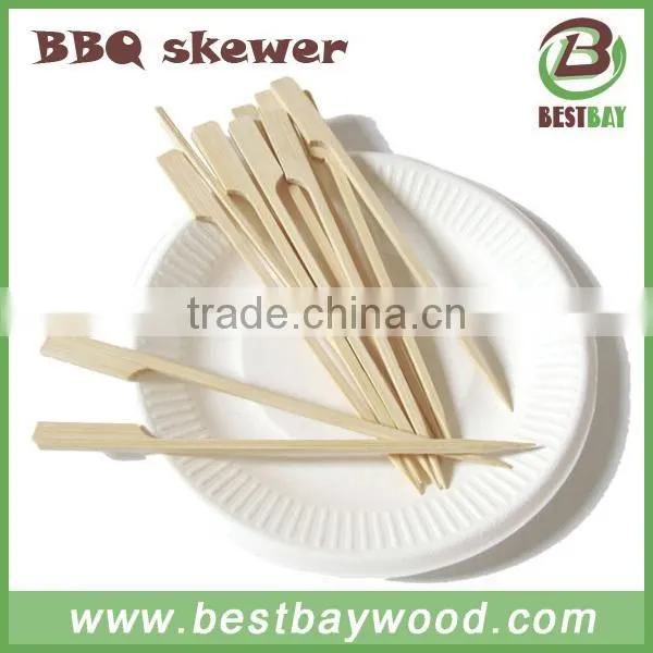 Factory Direct Sell Flag Shape Bamboo Paddle Skewer 15cm photo-2