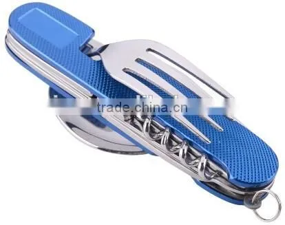 A21-106ALL Super Quality Stainless Steel Camping Tool With Aluminum Chip Handle photo-5