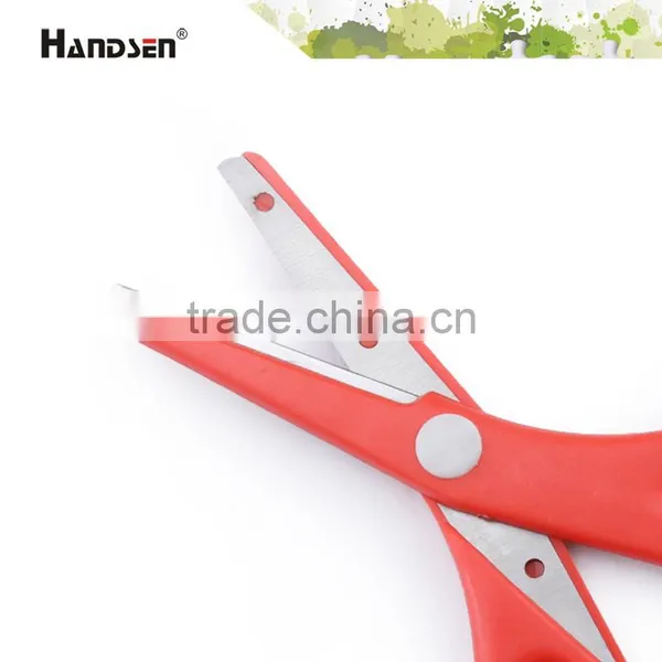 5-1/4" Plastic Handle Safety Student Scissors With Cover photo-2