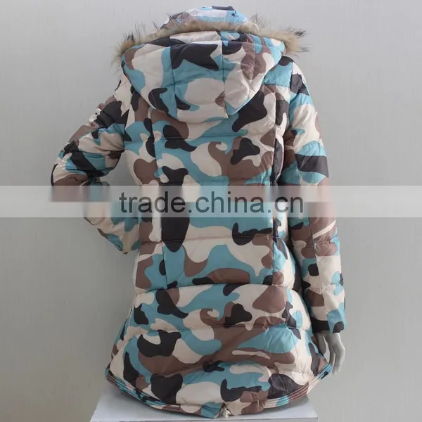 Outdoor Hunting Clothing Ladies Long Padded Coat Waterproof Jacket Down Quilted Jackets Women 2017 photo-5