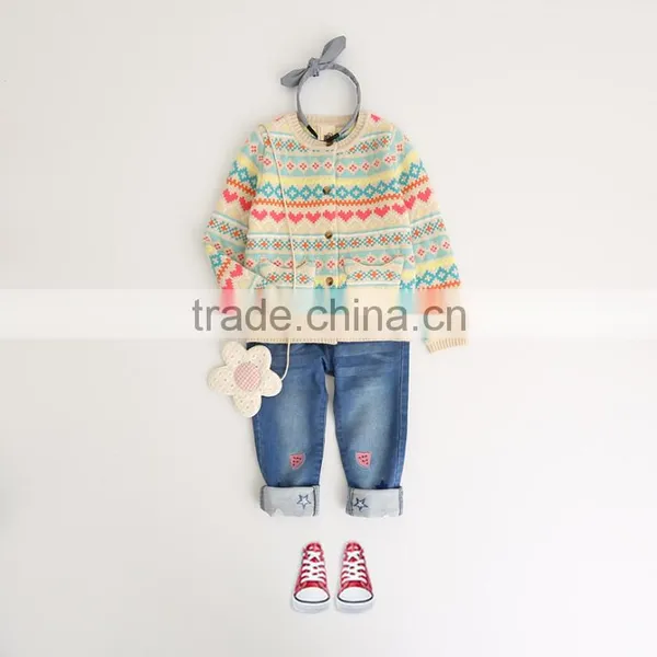 Wholesale Latest Cotton Knitting Children Kid Ugly Christmas Sweater for Girl photo-2
