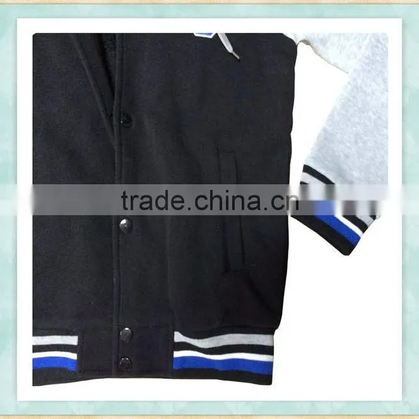Cheap Factory Price Wholesale Plain American Varsity Jacket photo-3