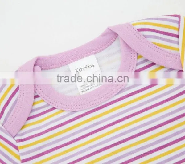 2017 Baby Clothes Stripe Style 100% Cotton Baby Rompers For Girl Jumpsuit photo-3