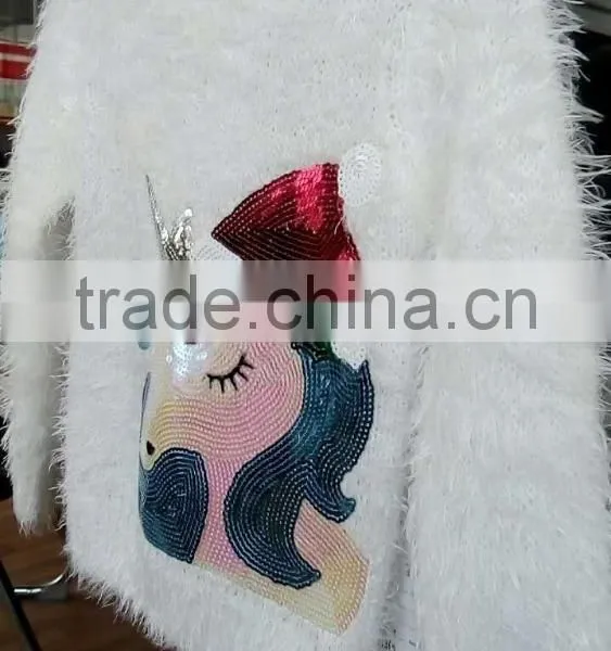 Kids Wholesale Eyelash Knit Christmas Sweater (KS0438) photo-3