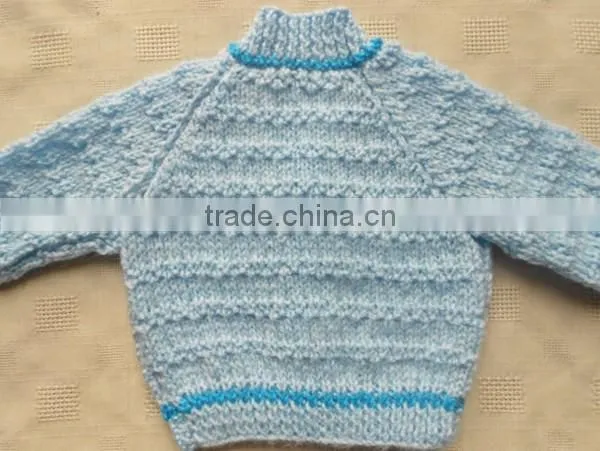 Baby Boy Newborn Sweater Hand Knit Cardigan photo-2