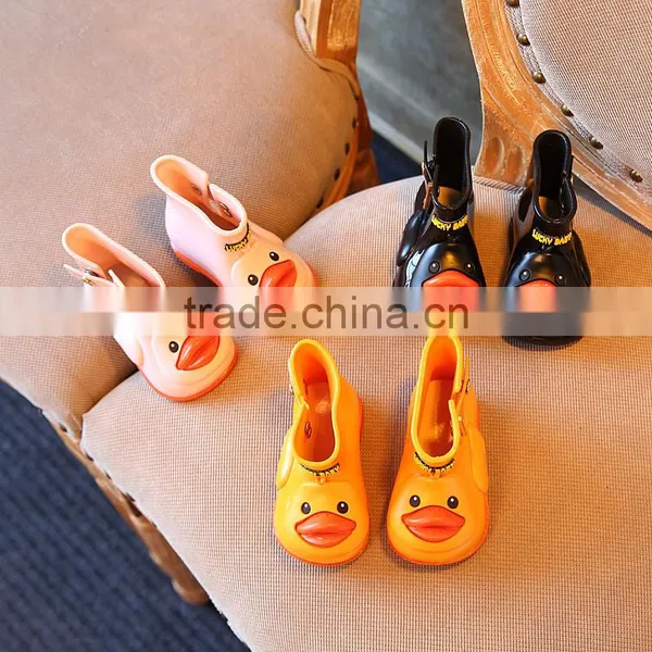 Cute Duck Design Kids Rain Boots photo-5