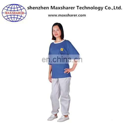 Hot Selling Antistatic T-shirt Esd Round Collar Shirt on Sale