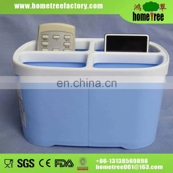 Plastic Desktop Storage Box With 4 Dividers