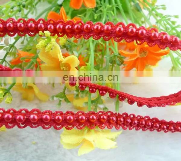 2015 New Arrival Fashion Red Bridal Beaded Trimming for Wedding photo-4
