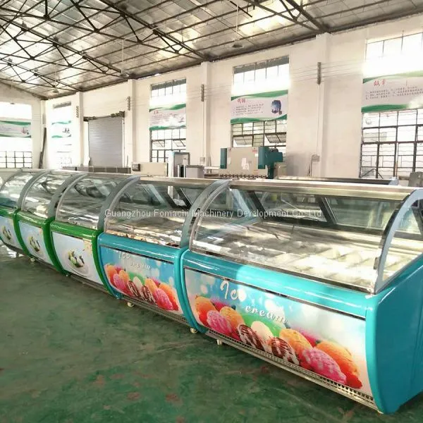 Commercial Ice Cream Display Freezer Showcase 14*GN1/3 Pans Ice Cream Display Case FMX-SP206B photo-5