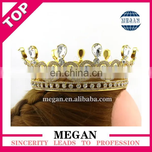 High Quality Rhinestone Crown Wedding Cake Topper Wedding Crown photo-3