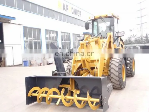 Factory Direct Supply Loader With Snow Plough , Snow Blower Wheel Loader photo-4