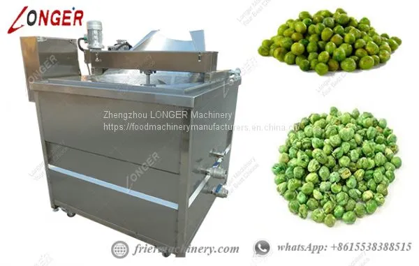 200KG/H Fully Automatic Continuous Fryers Machine for Green Peas Costs photo-2