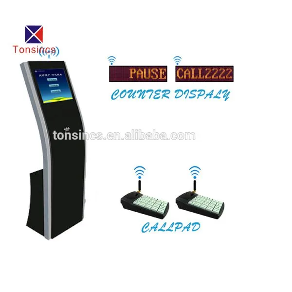 Bank/Hospital/Government17inch 19inch Queue Management System QMS KY114A Floor Stand Ticket Dispenser photo-2