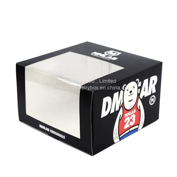 Creative Design Baseball Hat Packaging Box With Clear Window Design. photo-2