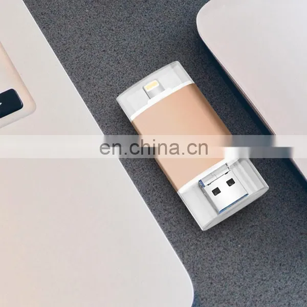 2019 Best Selling Product Push-and-pull Usb Flash Drive For Iphone for Android for Computer 3 in 1 USB Stick 64gb photo-5