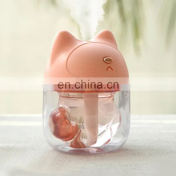 Mini Portable Diffuser Cool Mist Air Humidifier Mist Maker With Colorful Night Lighting