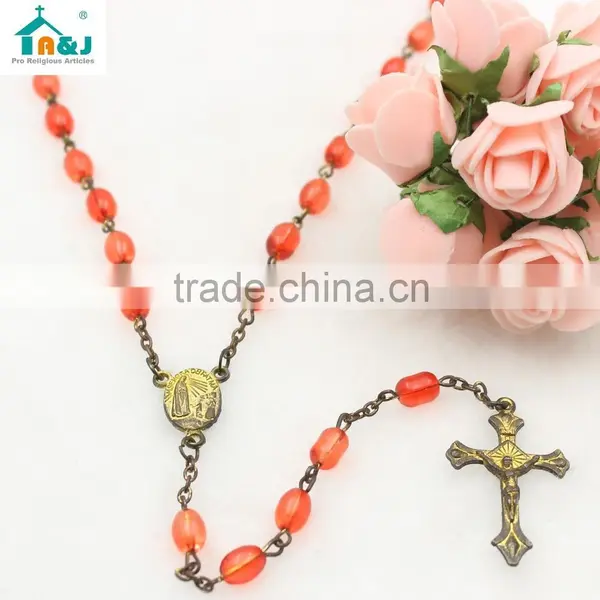 Hot Sale Religious Plastic Rosary Bead Necklace photo-2