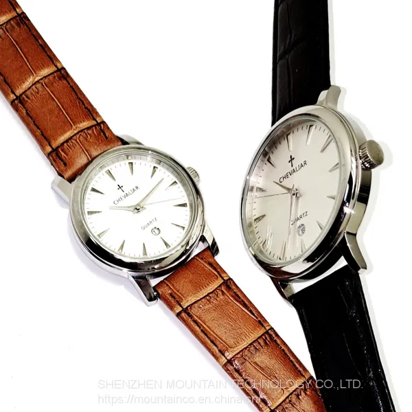 Stainless Steel Water Resistance Women Watches Genuine Leather Quartz Man Watch
