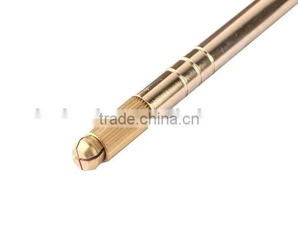 Heavy Gold Eyebrow Tattoo Manual Permanent Makeup Pen photo-3