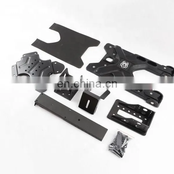Reinforced Tailgate Hinge+reinforced Spare Tire Rack for Jeep Wrangler JK Car Bumper Auto Parts 4x4 photo-2