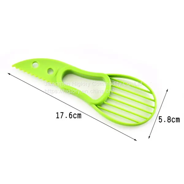 Multi Functional Fruit Tools Plastic Avocado Cutter 3 in 1 Avocado Slicer photo-5