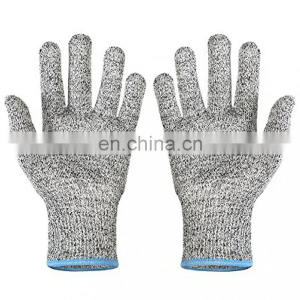 13G HPPE Anti Cut Safety Kitchen CE Food Garden Anti Cut Resistant Level 5 Working Gloves for Carpenter Meat photo-2