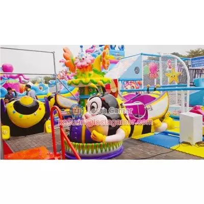 Indoor and Outdoor Waterproof Children's Lift Rotary Aircraft Rotating Small Bee Play Equipment photo-3