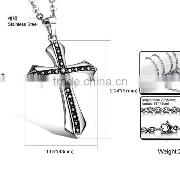 Classic Fashion Men Cross Charms Pendants Necklace Include Stainless Steel Chain Paypal Accept photo-5