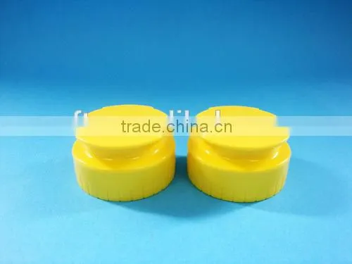 Plastic Yellow Flip Top Cap With Liner 38-400/ 38mm Closure Ribbed Cap for Honey Bottle photo-2