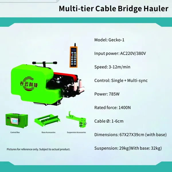 Lightweight and Flexible, no Worries About Space Cable Conveyor for Cable Laying Confined Space Suspended Work photo-2
