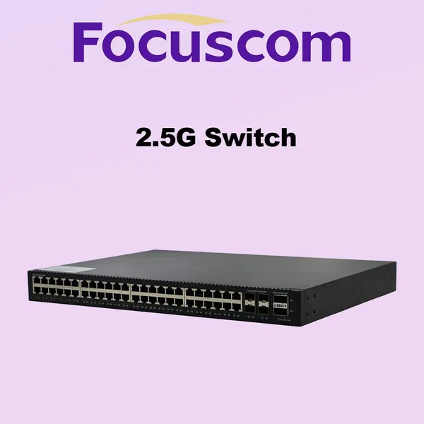 L3 Managed Data Center Switch, 48-Port 2.5G Base-T, 4x 25G SFP28 & 2x 40G QSFP+ Uplinks, High-Density Network Switch Focuscom S5860-48M4X2Q photo-2