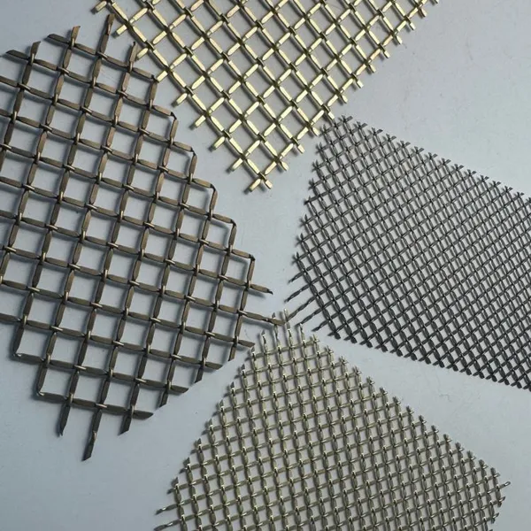 Decorative Woven Metal Outdoor Screen / Decorative Gold Metallic Wire Mesh / Decorative Metal Mesh